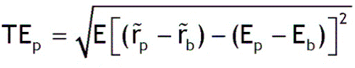 tracking error volatility definizione
