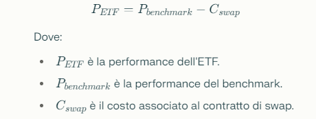 formula ETF a replica unfunded