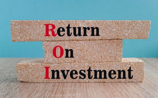 Ritorno sull'investimento (ROI) concetto finanziario.