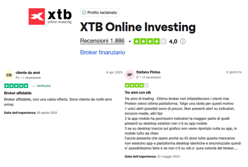 xtb recensioni opinioni