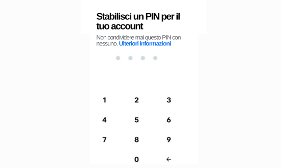 Stebilisci il tuo PIN per l'account di Trade Republic