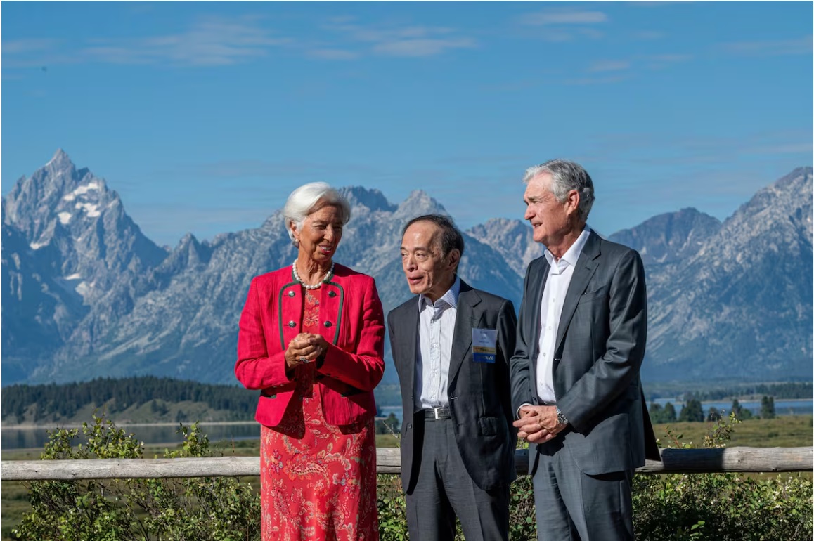 Lagarde, Ueda e Powell al simposio di Jackson Hole