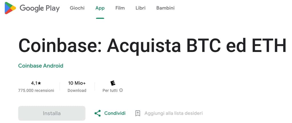 coinbase opinioni