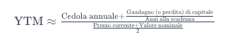 cosa indica lo yield to maturity