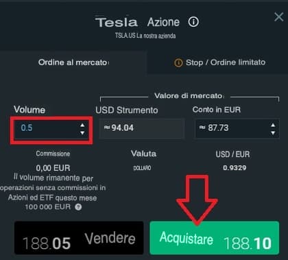 comprare azioni tesla passo passo