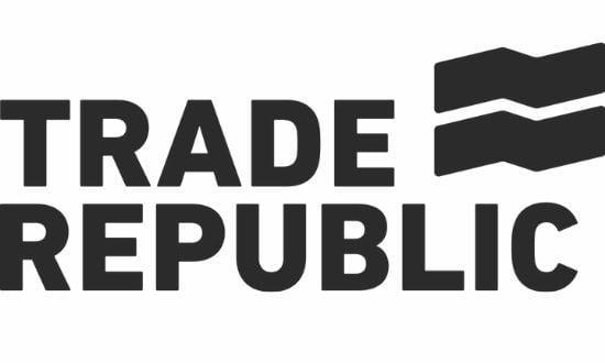 Logo di Trade Republic, piattaforma di trading online.