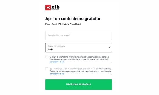 xtb conto demo 