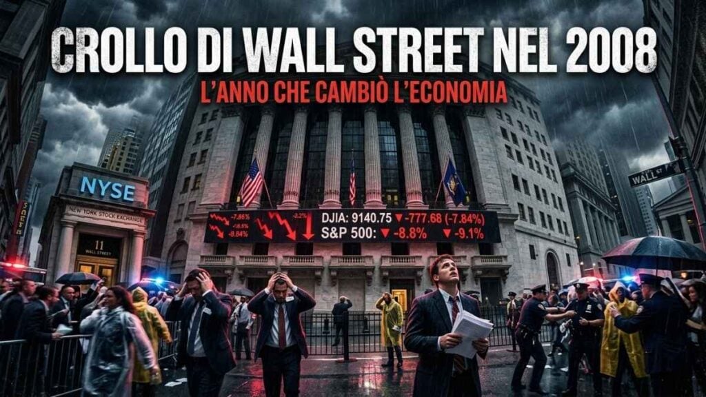 Crollo di Wall Street nel 2008: le conseguenze della crisi