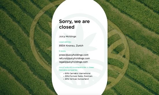 Sito chiuso, contatti Juicy Holdings, indirizzo e-mail e legale.