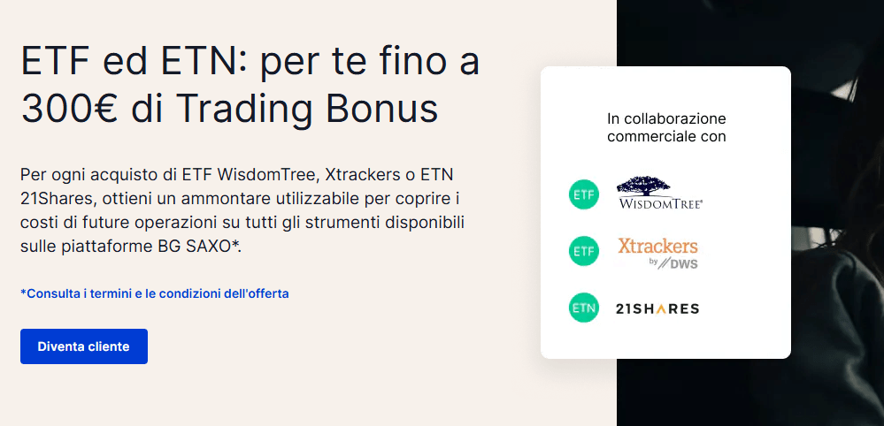 promozione 300 euro bg saxo