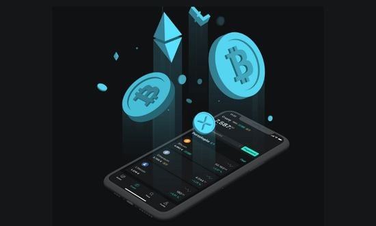 App di trading criptovalute con Bitcoin, Ethereum e altre monete.