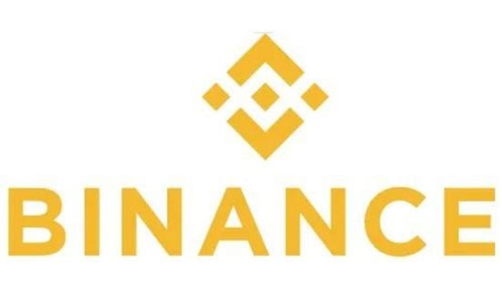 Logo di Binance, piattaforma di scambio criptovalute.