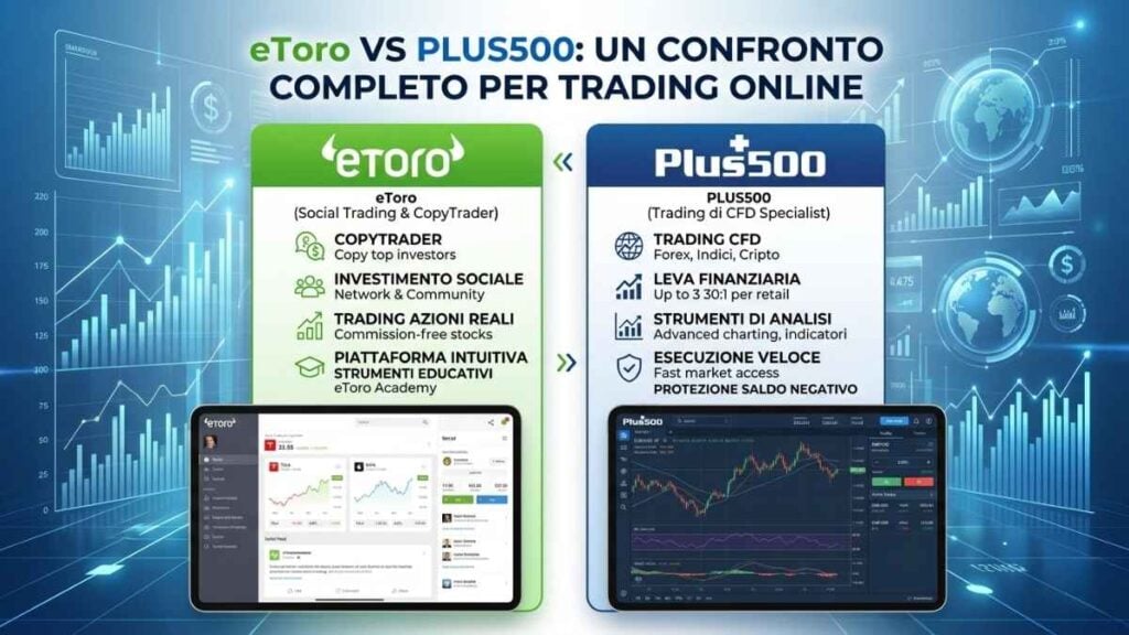 confronto etoro vs plus500 - caratteristiche, piattaforme, costi