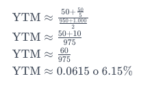 bond yield to maturity