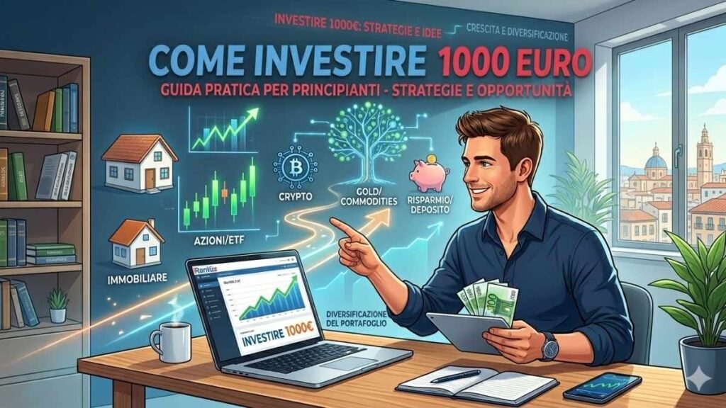 come investire 1000 euro con icone di asset di investimento