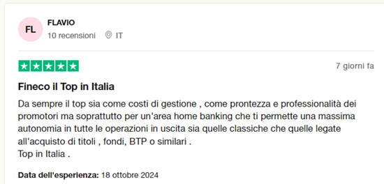 opinioni recensioni fineco