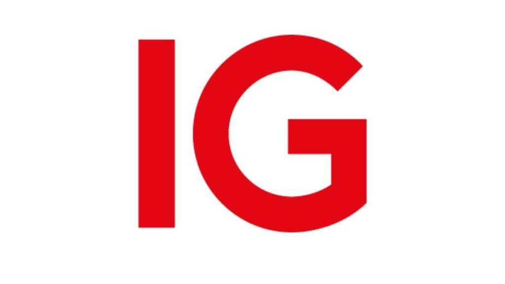 logo ig rosso su fondo bianco