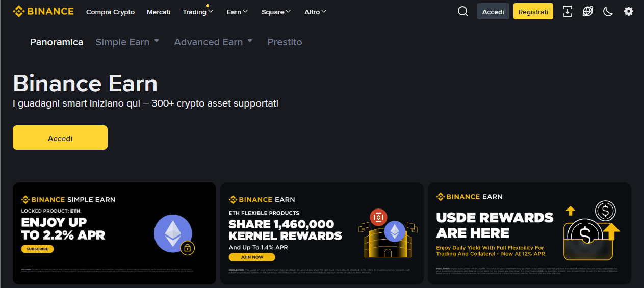 Binance Earn