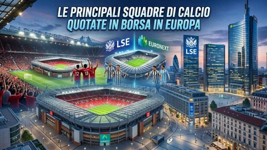 Le principali squadre di calcio quotate in borsa in Europa