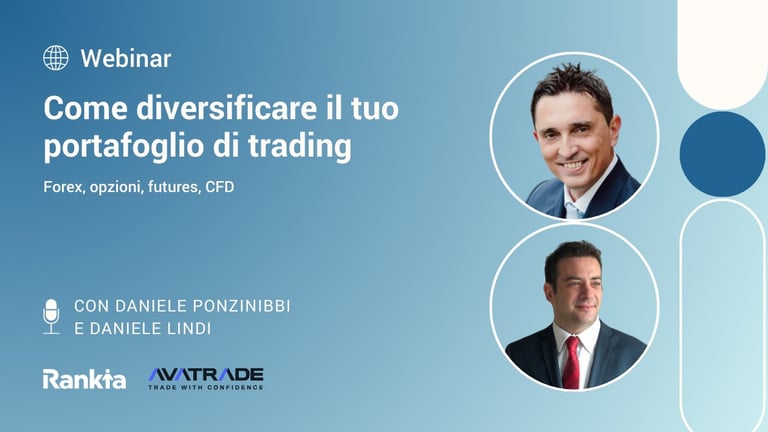Webinar su diversificazione portafoglio trading con esperti finanziari.