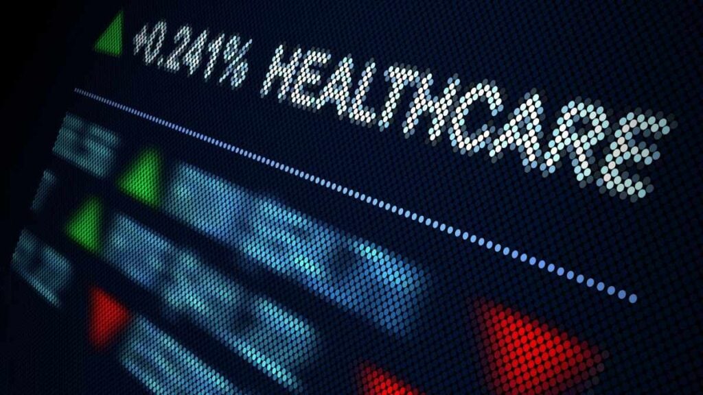 grafico azioni settore healthcare