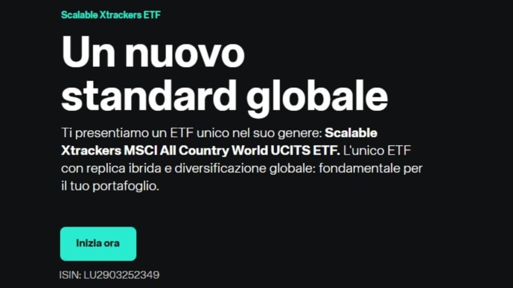landing page dell'etf scalable capital