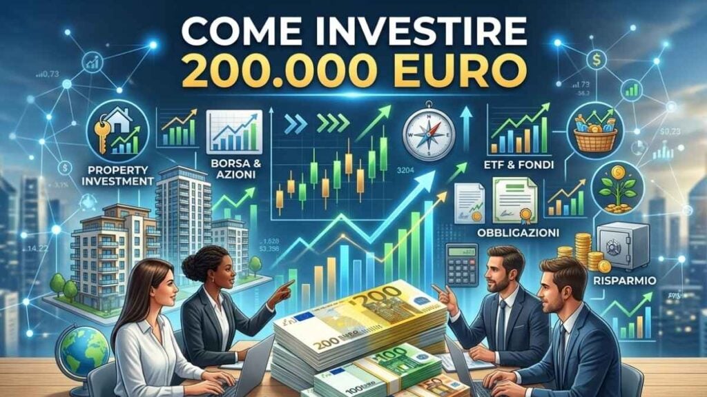 Come investire 200.000 euro per vivere di rendita