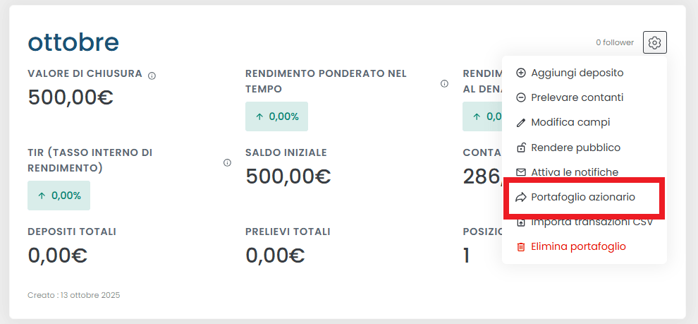 Creare link pubblico