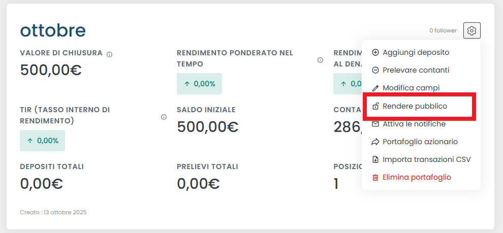 Portafoglio pubblico 