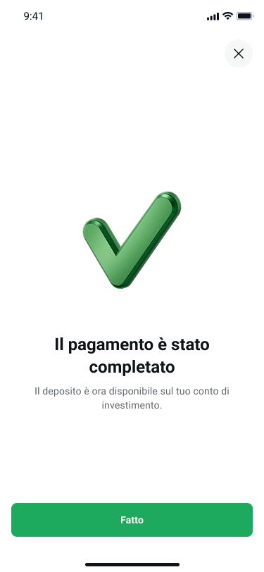 completamento del deposito per reicevere free stock xtb