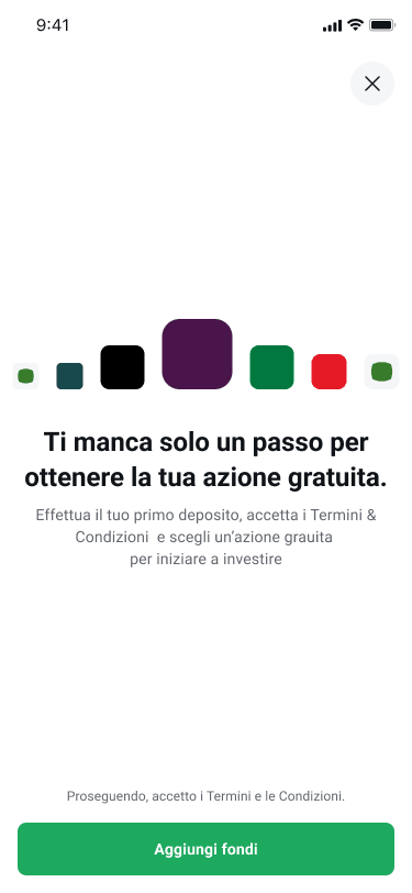 deposito + T&C per azione gratis xtb