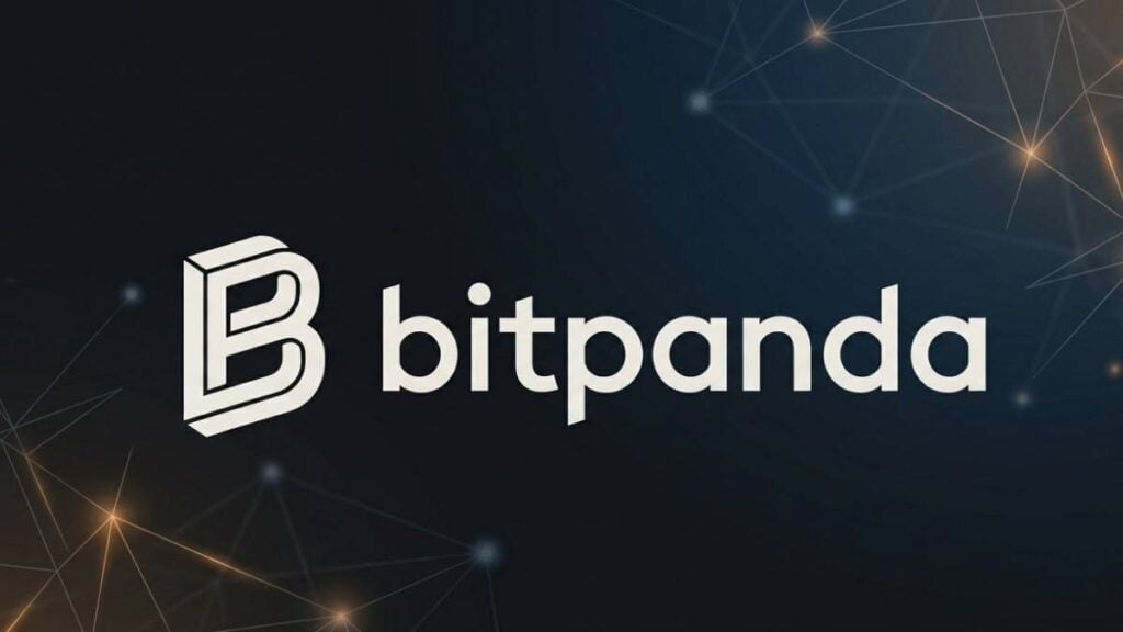 logo bitpanda con fondo scuro