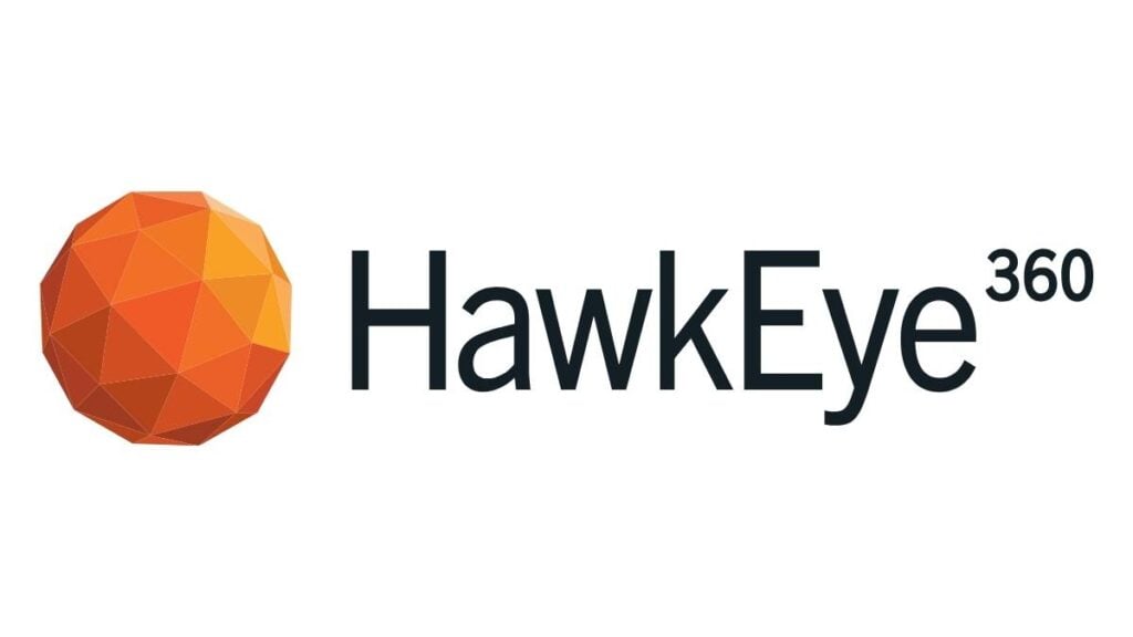 logo HawkEye 360 su sfondo bianco