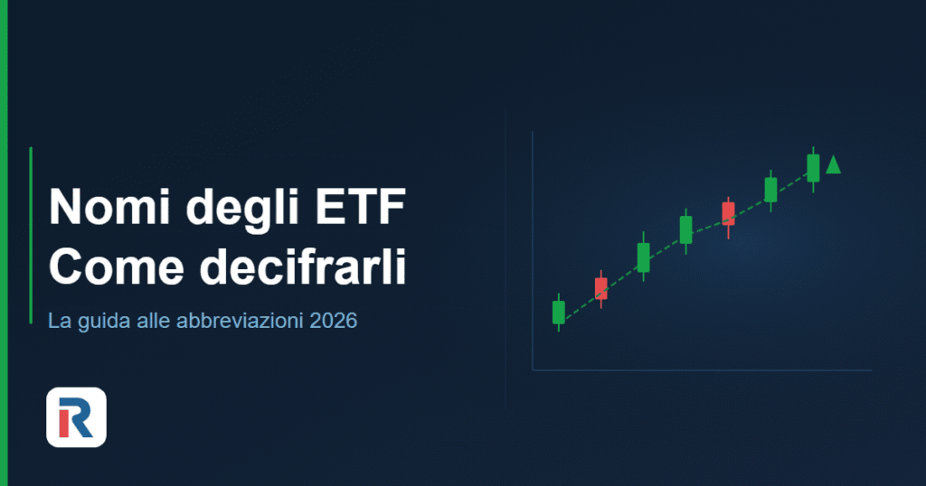 Nomi degli ETF: come decifrarli — guida alle abbreviazioni 2026