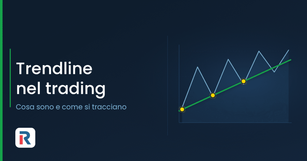 Trendline rialzista che unisce tre minimi crescenti