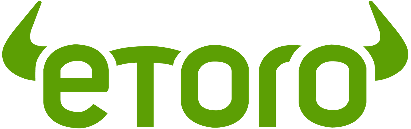 Logo di eToro, piattaforma di trading online.