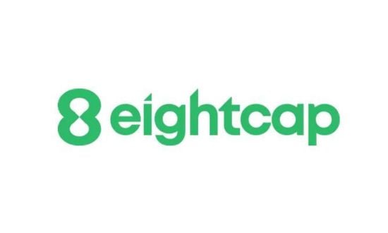 Logo di Eightcap, piattaforma di trading online.