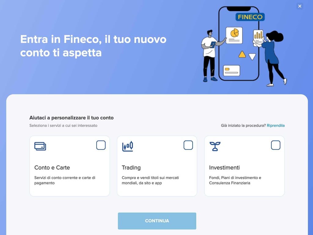 apertura conto fineco