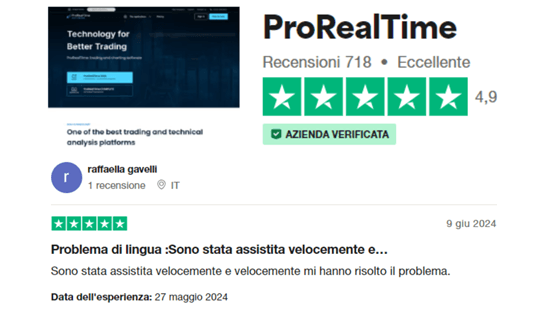 opinioni prorealtime trustpilot