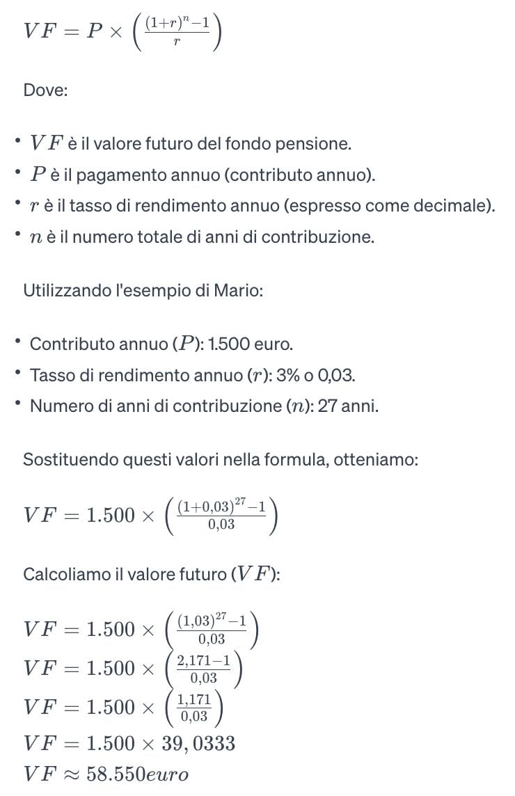 pensione integrativa cos è