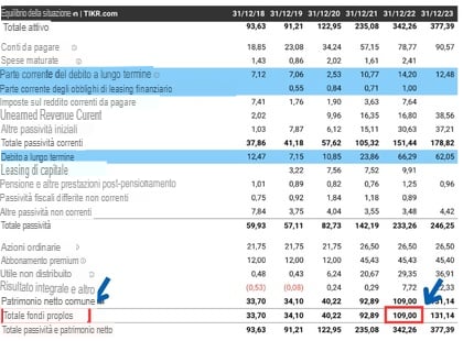 patrimonio netto rae