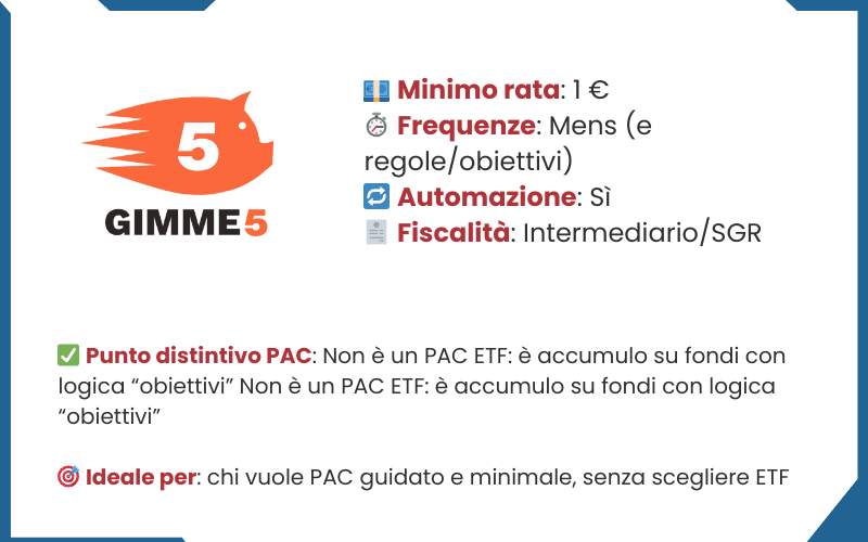 caratteristiche pac su gimm5