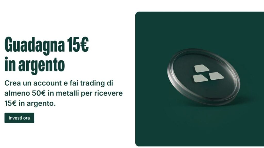 promo bitpanda 15euro in argento