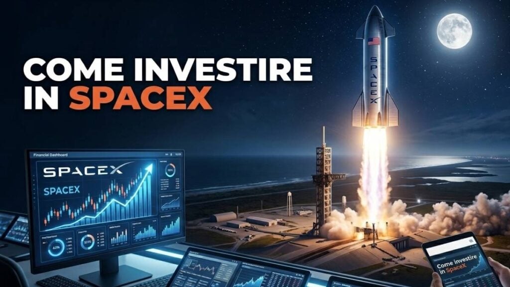 come investire in spacex - pc con simulatore inversione - lancio del razzo spacex