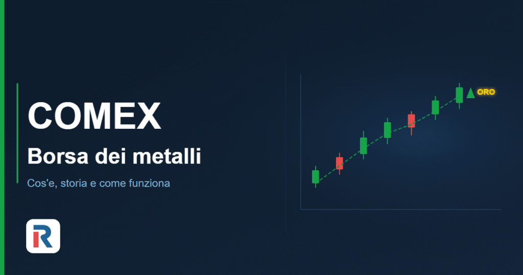 Borsa COMEX futures su oro, argento e rame a New York