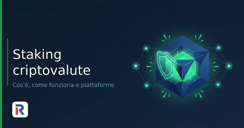 staking criptovalute: cos'è e come funziona
