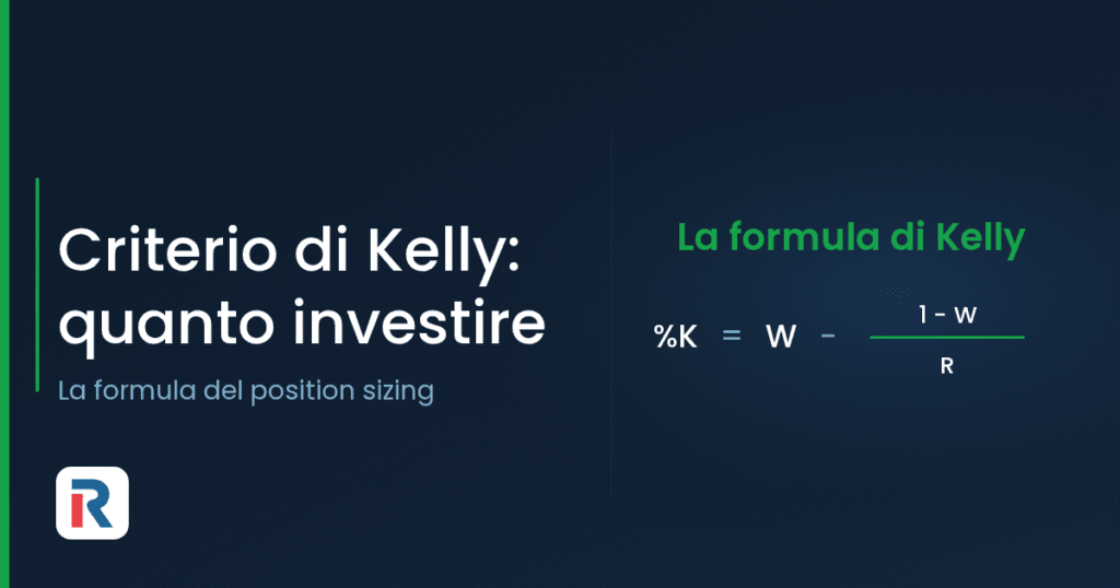 Formula del criterio di Kelly per il position sizing