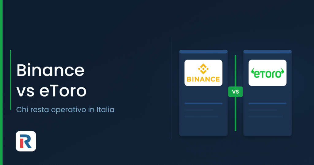 Binance vs eToro: confronto dopo lo stop MiCA