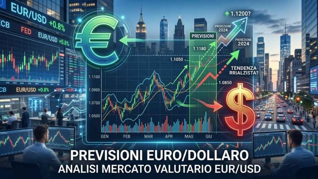 Il cambio euro dollaro torna sotto pressione: cosa cambia per gli investitori non solo in Forex