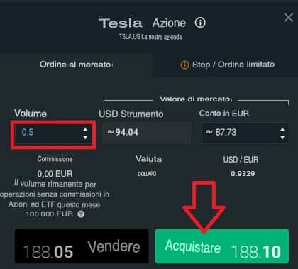 comprare azioni tesla passo passo